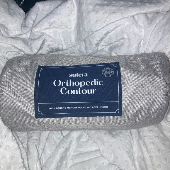 Gray Sutera Orthopedic Contour Pillow-The Dream Deep Pillow - Picture 1 of 8